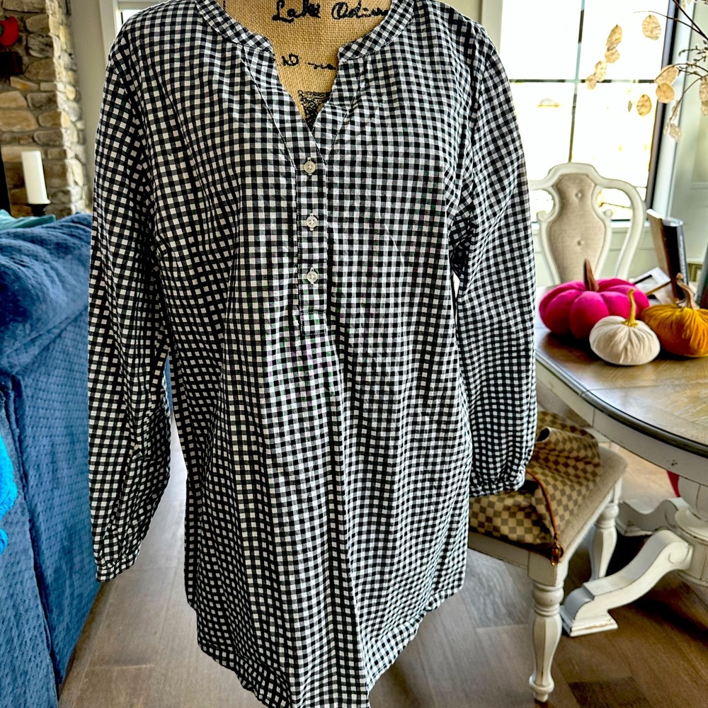 Gingham Top Amazon Essentials | Size Xl - image 1